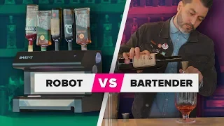 We pit a robot cocktail maker against a real bartender