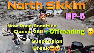 North Sikkim Road Condition 😥😥| Kolkata to North Sikkim to Gangtok Bike Ride  #northsikkim #biketour