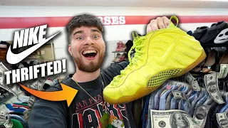 $250 Nike Foamposites Found In The Thrift! Huge Vintage Haul! Trip to the Thrift #406