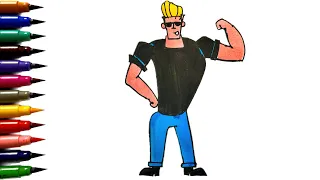 How to Draw Johny Bravo | Johny Bravo | Easy Drawing | Animated Kids Cartoon