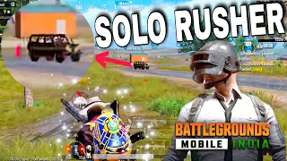 Fearless solo Rusher | 5 Min Gameplay | BGMI Random squad gameplay