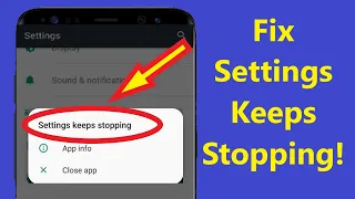 Fix Settings Keeps Stopping Samsung Galaxy Problem Setting not opening!! - Howtosolveit