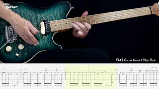 Naruto Theme 나루토 브금 - The Raising Fighting Guitar Lesson With Tab(Slow Tempo)