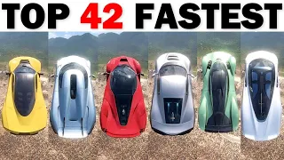 FORZA HORIZON 5 | THE ULTIMATE DOWNHILL TOP SPEED + JUMPS OF ALL HYPERCARS | TOP SPEED