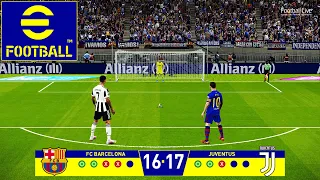 eFootball Penalty Shootout | FC Barcelona vs Juventus ||| Ronaldo vs Messi