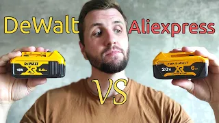 Аккумулятор для DeWalt с Aliexpress. Тест и сравнение.