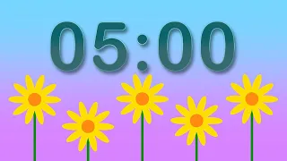 5 Minute Spring Timer: Growing Flowers Visual Timer