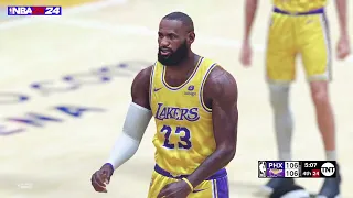 NBA 2K24 First Look Gameplay (Next Gen) Lakers vs Suns | NBA 2K24 Gameplay Showcase Official Concept