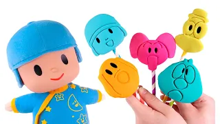 Piruletas de POCOYÓ con Play Doh 🌈🍭 Manualidades para niños