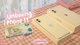 Unboxing Iphone 11 in 2022 white 128gb | tatardiary