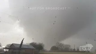 3-21-2022 Granger, Texas Wedge Tornado Close Intercept