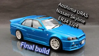 Aoshima URAS Nissan Skyline ER34 1/24 - the finished build