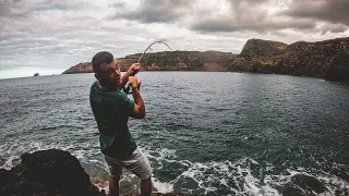 GIANT FISH VS TINY (FIISH) LURE IN AZORES.