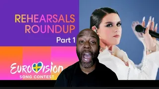 Brit reacts to Eurovision Song Contest - Rehearsals Roundup (Part 1)