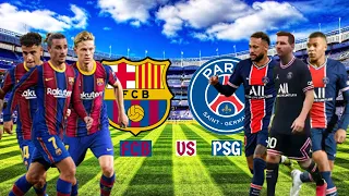 PES 2021 - Gameplay | Fc Barcelona vs PSG | HD