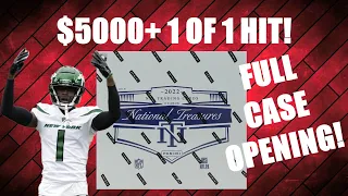 $5000 1 OF 1! National Treasures 2022 Football Hobby Box Case Opening