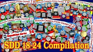 SDD 18 to 24 ⭐ Sodor Demolition Derby ⭐ 60 Minute Thomas and Friends Compilation!