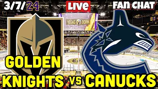 Las Vegas Golden Knights vs Vancouver Canucks Live Game Audio NHL Live Stream