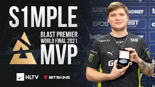 s1mple - HLTV MVP by Bitskins of BLAST Premier World Final 2021