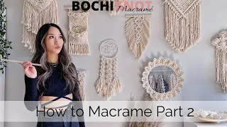 The 3 Most Important Knot Patterns You MUST KNOW before starting macrame | SLOW Step by Step Guide