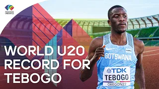 Fastest teenager in history - 9.94 Letsile Tebogo | World Athletics Championships 2022