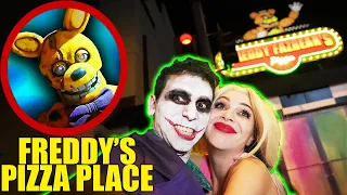 JOKER & HARLEY GO TO FREDDY FAZBEAR'S PIZZA PLACE! (FNAF SCARY MOVIE)