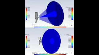 DPM to VOF, Color Spray Gun CFD Simulation Tutorial