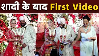 Arti Singh Dipak Chauhan After Wedding First Public Appearance, Sweet Distribution To Media |Boldsky