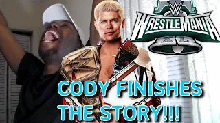 CODY FINISHES THE STORY! CODY RHODES BEATS ROMAN & WINS AT WRESTLEMANIA 40 REACTION!!!