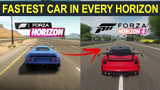 FASTEST Car In Every Forza Horizon 1,2,3,4 l Evolution of Fastest Car in Forza Horizon 1-4