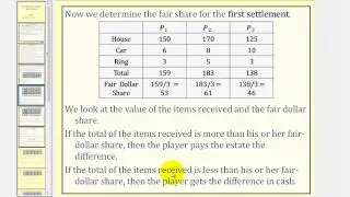 Fair Division:  The Sealed Bid Method