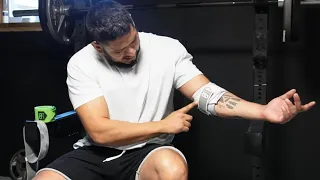 PR advanced elbow Wraps - lifts and how to put on #larrywheels #fitness @LarryWheels