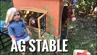 American Girl Doll Horse Stable NEW