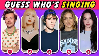 GUESS WHO'S SINGING 🎤🎵 Most Popular Songs 💿 Miley Cyrus, Taylor Swift, Olivia Rodrigo, The Weeknd