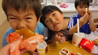 ハッピーセットにハンバーガーとポテトが入ってない! 泣  静かに怒っていたどんちゃん　おもちゃがポケモンの時以外は卒業ひなごんとおいちゃん　＃1914