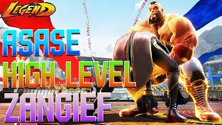Street Fighter 6 🔥 ASASE ZANGIEF High Level Skillfull Gameplay!