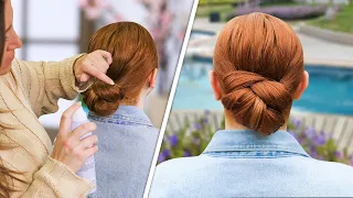 Easiest PROM and Wedding Hairstyle 💃🏻 | Criss Cross Bun Updo