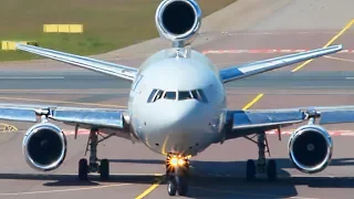 EXTREMELY RARE | DC-10 Takeoff Helsinki Airport | Omega Air Tanker McDonnell Douglas DC-10-40