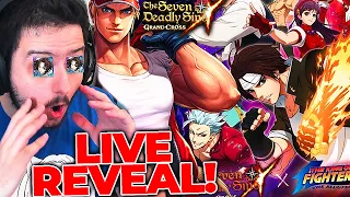 KOF COLLAB LIVE REVEAL!!! HOW BROKEN WILL THEY BE?! | Seven Deadly Sins: Grand Cross