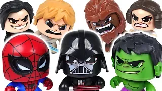 Darth Vader showed up with a dinosaur! Star Wars and Marvel Hulk, Spider Man! Go! - DuDuPopTOY