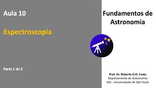 Aula 10a: Espectroscopia - Parte 1