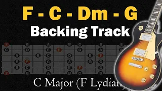 C Major ( F lydian ) Backing Track | 100 Bpm