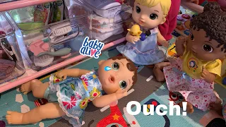 Baby alive Zoe gets hurt at Daycare! 😰