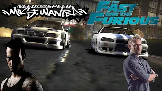 Razor's BMW M3 GTR vs Brian's Nissan Skyline R34 | Razor vs Brian | NFS Most Wanted | 1080p #nfsmw