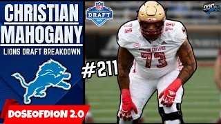 Human "BULLDOZER" Christian Mahogany: Lions Draft Pick #211 Breakdown