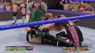 WWE 2K22 Gameplay: Tegan Nox & Shotzi vs Natalya & Tamina - (Xbox Series X) [4K60FPS]