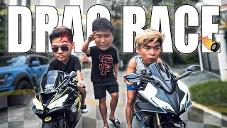 Unang SUPERBIKE DRAG RACE sa BG House! (nagalit kapitbahay)