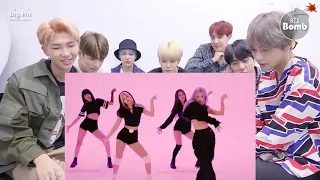 BTS Reaction BLACKPINK - 'How You Like That' DANCE PracticeB