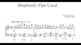 John Rutter | Shepherd’s Pipe Carol (with score)