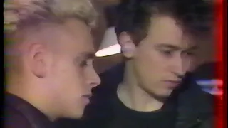 Depeche Mode 1987 french tv 'A2' rock report interview